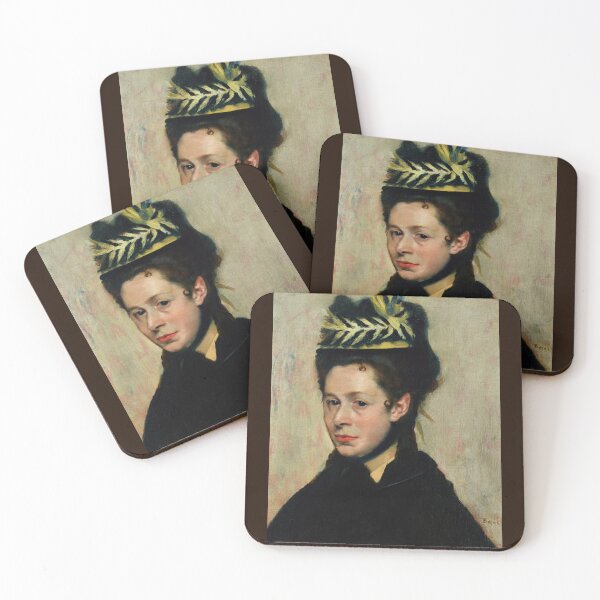 Item preview, Buste De Femme Au Chapeau a Plumes by Edgar Degas: Impressionist Portrait Poster designed and sold by artofuniverse.