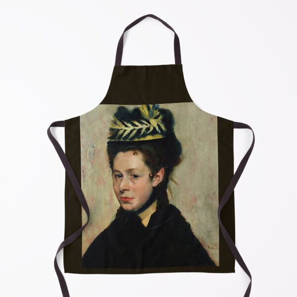 Item preview, Buste De Femme Au Chapeau a Plumes by Edgar Degas: Impressionist Portrait Poster designed and sold by artofuniverse.
