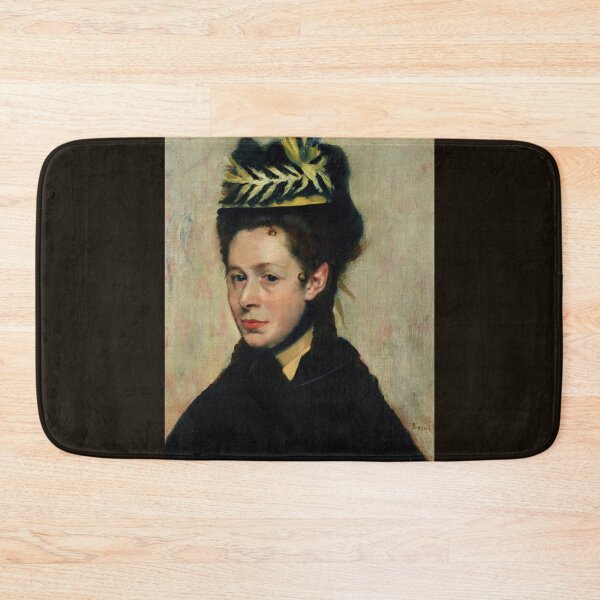 Item preview, Buste De Femme Au Chapeau a Plumes by Edgar Degas: Impressionist Portrait Poster designed and sold by artofuniverse.