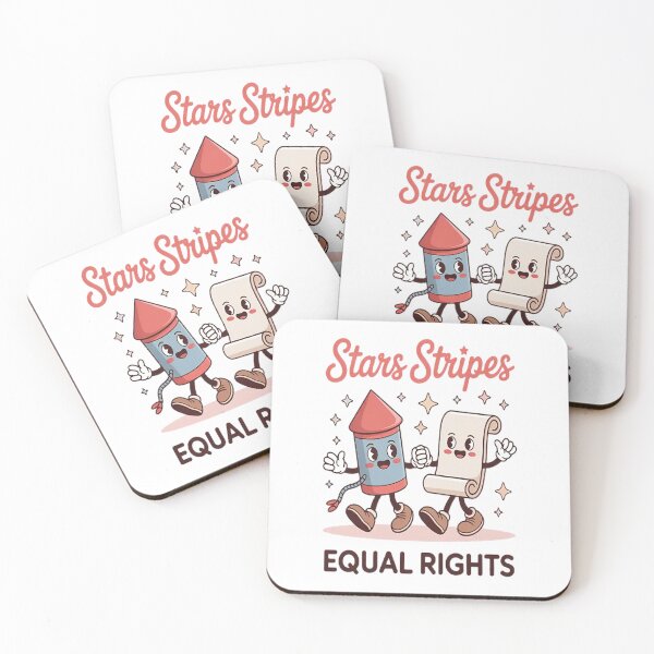 Item preview, Stars Stripes & Equal Rights 4th Of July Groovy designed and sold by gandebro.