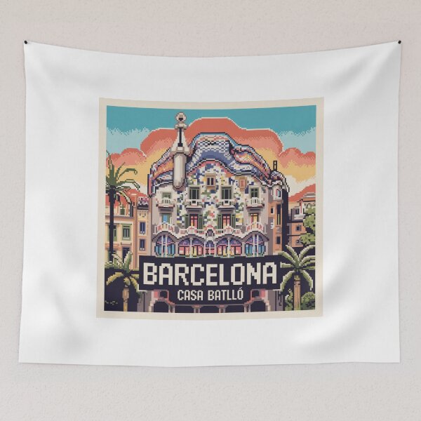 Item preview, Casa Batlló Barcelona Pixel Art designed and sold by CircinusStore.