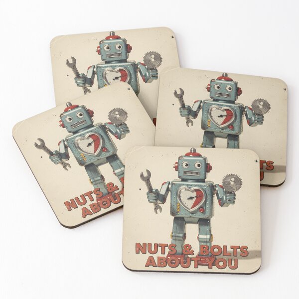 Item preview, Nuts And Bolts About You Funny Robot Geek Valentines Day Sticker Shirt Gift designed and sold by GiftsForge.