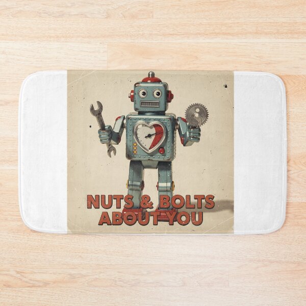 Item preview, Nuts And Bolts About You Funny Robot Geek Valentines Day Sticker Shirt Gift designed and sold by GiftsForge.