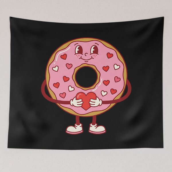 Item preview, Cute Donut Characters Valentine's Day Love Donuts Heart designed and sold by clothesy7.