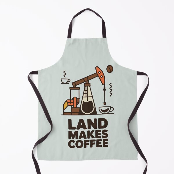 Item preview, Land Makes Coffee Funny Oil Rig Caffeine Extraction Industrial Art designed and sold by SplashTastic.