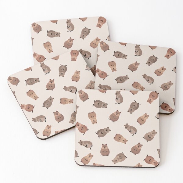 Item preview, Illustrated Quokkas on Beige   designed and sold by KSimpson838.