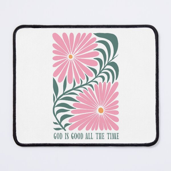 Item preview, God Is Good All the Time – Retro Floral Faith Art designed and sold by andry01.