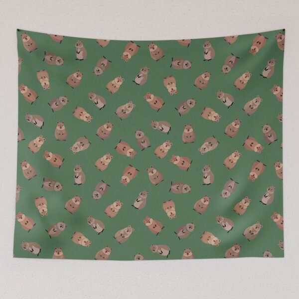 Item preview, Illustrated Quokkas on Green  designed and sold by KSimpson838.