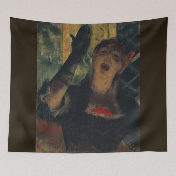 Item preview, Cafe Singer by Edgar Degas: Impressionist Nightlife Fine Art Poster designed and sold by artofuniverse.