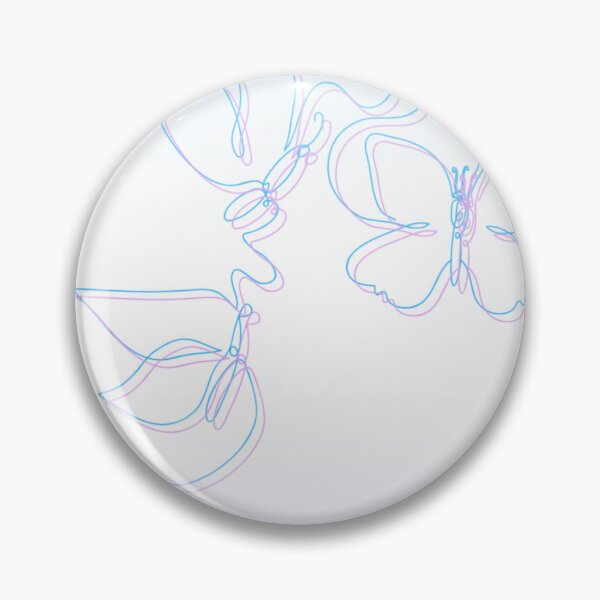 Item preview, Minimal Line Butterfly – Soft Pastel Aesthetic Art designed and sold by La.noroc.