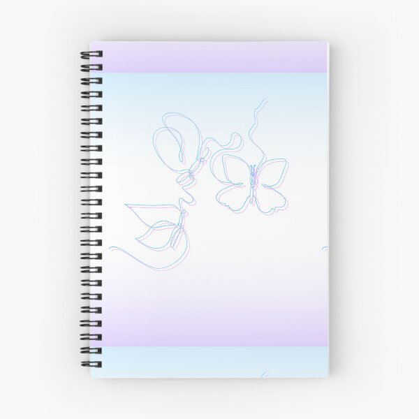 Item preview, Minimal Line Butterfly – Soft Pastel Aesthetic Art designed and sold by La.noroc.