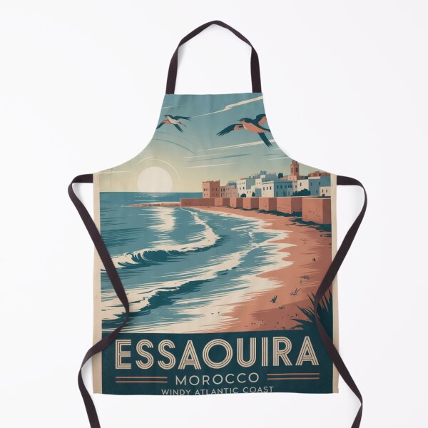 Item preview, Essaouira Vintage Windy Coast Travel Poster designed and sold by Timeless Design.