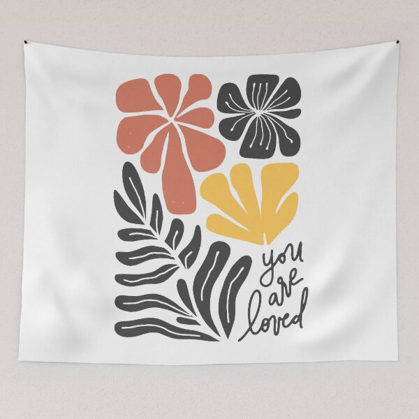 Item preview, You Are Loved – Minimalist Floral Affirmation Art designed and sold by andry01.