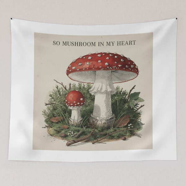 Item preview,  So Mushroom In My Heart Funny Mushroom Pun Valentines Day Sticker Cottagecore designed and sold by GiftsForge.