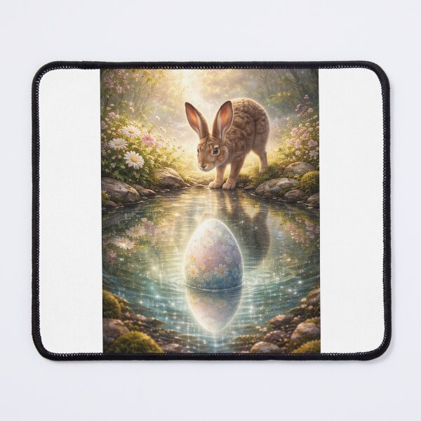 Item preview, Hare — Spring Egg Reflection designed and sold by GeoWild Designs.
