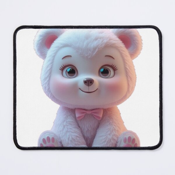Item preview, Cute 3D Bear Aesthetic Cartoon Kawaii Bear 3D Cartoon designed and sold by MiniPrintMagic.