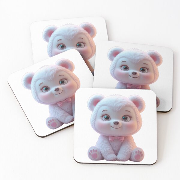 Item preview, Cute 3D Bear Aesthetic Cartoon Kawaii Bear 3D Cartoon  designed and sold by MiniPrintMagic.