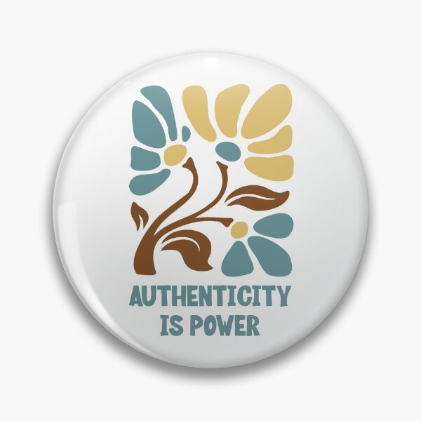 Item preview, Authenticity Is Power – Retro Floral Folk Art Design designed and sold by andry01.