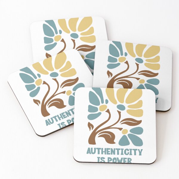 Item preview, Authenticity Is Power – Retro Floral Folk Art Design designed and sold by andry01.