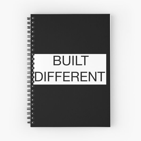 Item preview, BUILT DIFFERENT - Minimal Motivational Text Design designed and sold by Mind_Focus.