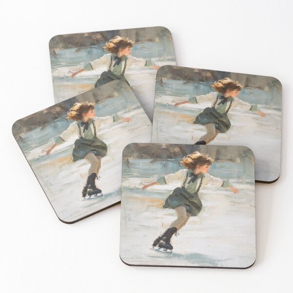 Item preview, Young Girl Ice Skating designed and sold by lautir.