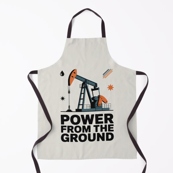 Item preview, Power From The Ground Industrial Oil Rig Energy Production Art designed and sold by SplashTastic.