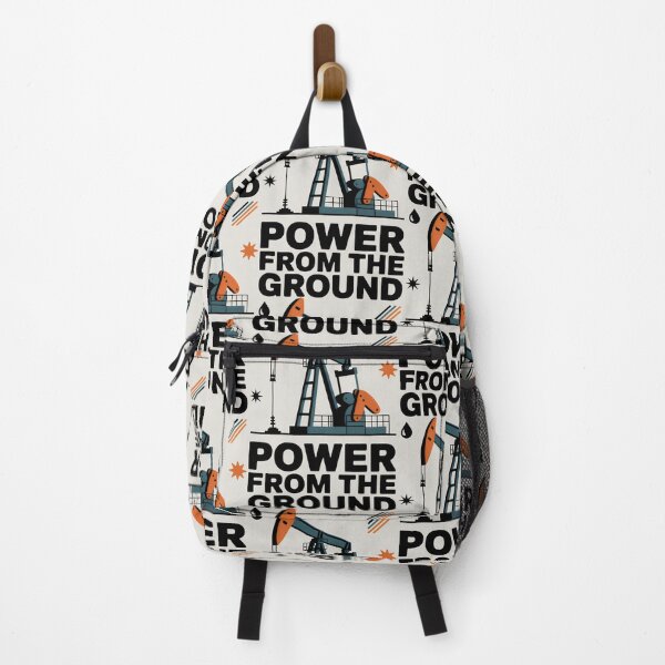 Item preview, Power From The Ground Industrial Oil Rig Energy Production Art designed and sold by SplashTastic.