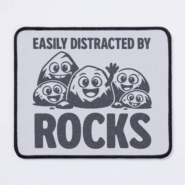 Item preview, Easily Distracted By Rocks Funny Rock Collector Geology Humor designed and sold by KLArtzStore.