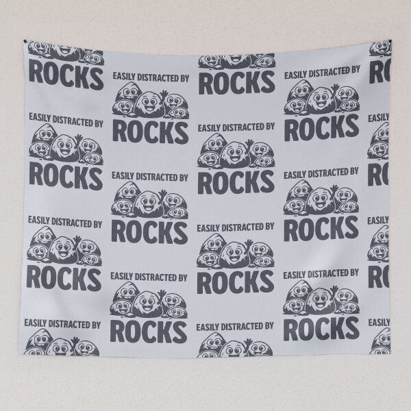 Item preview, Easily Distracted By Rocks Funny Rock Collector Geology Humor designed and sold by KLArtzStore.