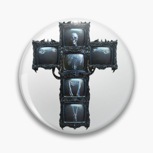 Item preview, Television Cross with Skeletal Signals designed and sold by Adronia.