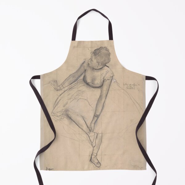 Artikelvorschau, Tänzerin, die ihren Ballettschuh zurechtrückt, von Edgar Degas: Ballettstudie, Kunstdruck entworfen und verkauft von artofuniverse.