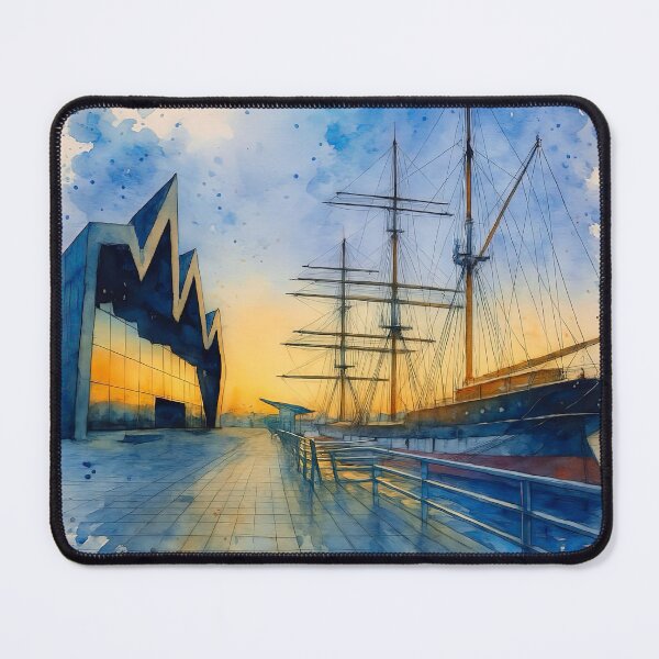 Item preview, Glasgow's Riverside Museum Watercolour designed and sold by davidelder.