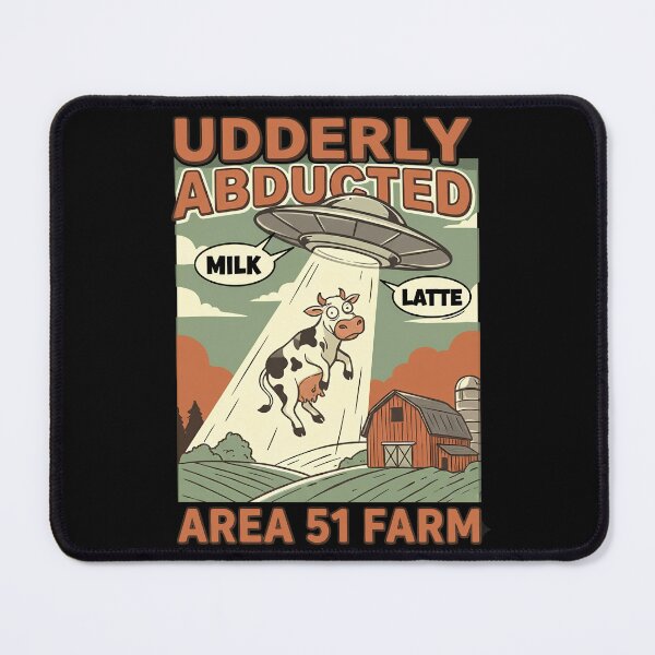 Item preview, Udderly Abducted - Area 51 Farm Coffee Humor designed and sold by ifundesign.