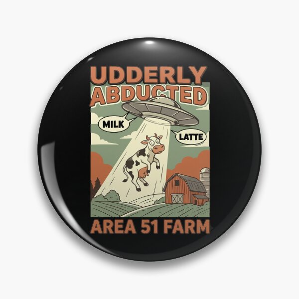 Item preview, Udderly Abducted - Area 51 Farm Coffee Humor designed and sold by ifundesign.