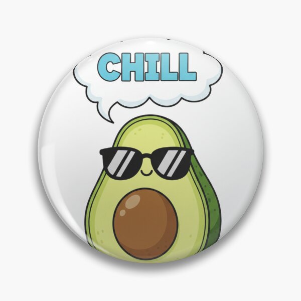 Item preview, Chill Avocado Sticker – Cute Cool Avocado with Sunglasses designed and sold by lulabellestore.
