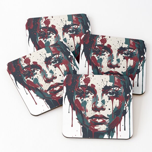 Item preview, paint daubs solemn face designed and sold by Metaverse8.
