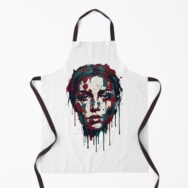 Item preview, paint daubs solemn face designed and sold by Metaverse8.