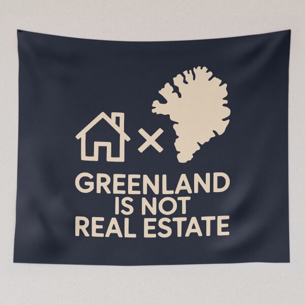 Item preview, Greenland Is Not Real Estate Political Protest Design designed and sold by Place-Heritages.