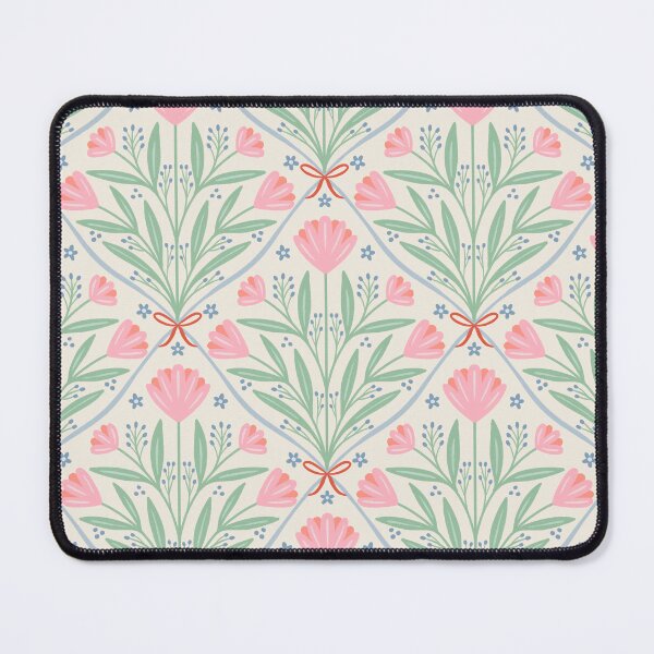 Item preview, Vintage romantic floral trellis | Coquette roses on eggshell white designed and sold by Illustrated by Nat.