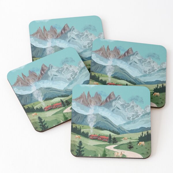 Item preview, Mountains Landscape Painting designed and sold by taika tori.