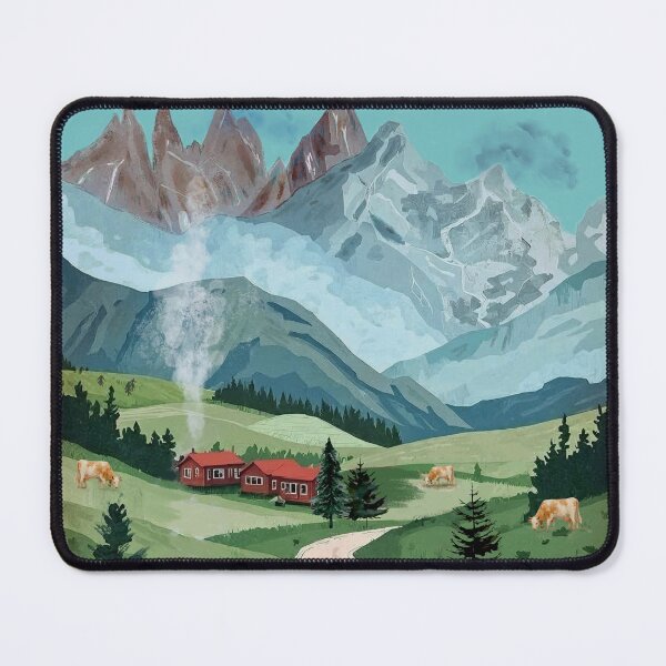 Item preview, Mountains Landscape Painting designed and sold by taika tori.