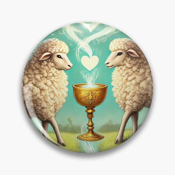 Item preview, Sheepism Tarot – Two of Cups designed and sold by Thpoar.