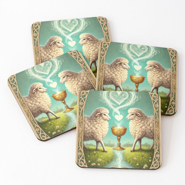 Item preview, Sheepism Tarot – Two of Cups designed and sold by Thpoar.
