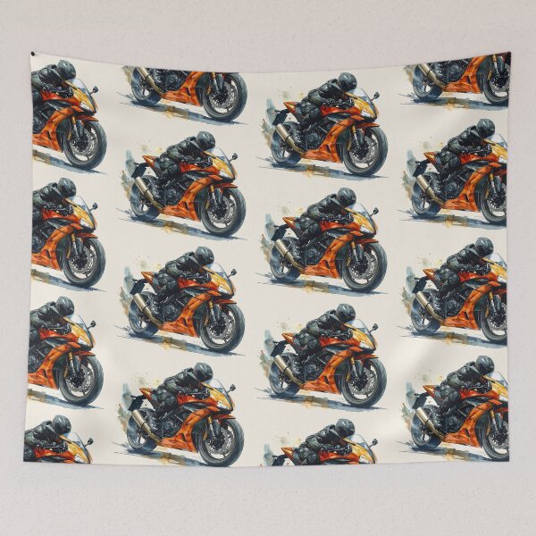 Item preview, Orange motorcycle, pure speed designed and sold by LiskoDesign.