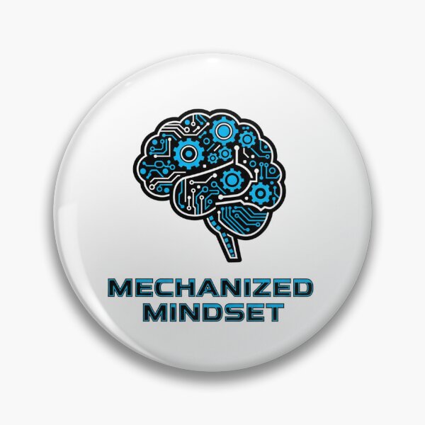 Item preview, Mechanized Mindset Futuristic Robot Brain Circuit Gear Icon designed and sold by mbmstores.