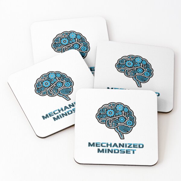 Item preview, Mechanized Mindset Futuristic Robot Brain Circuit Gear Icon designed and sold by mbmstores.