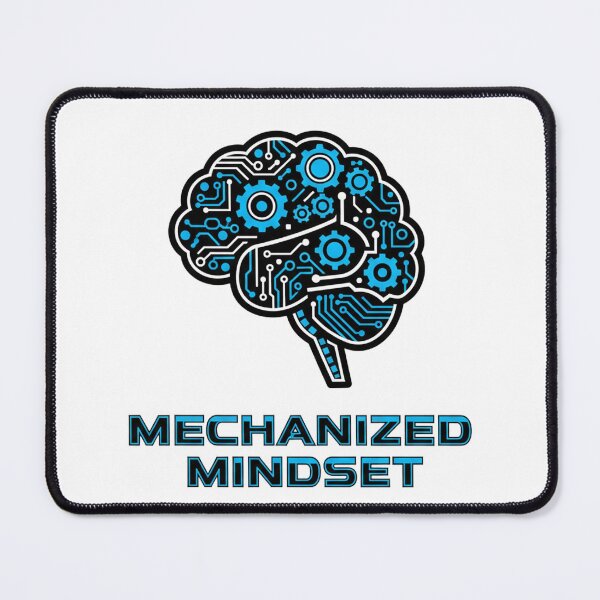 Item preview, Mechanized Mindset Futuristic Robot Brain Circuit Gear Icon designed and sold by mbmstores.