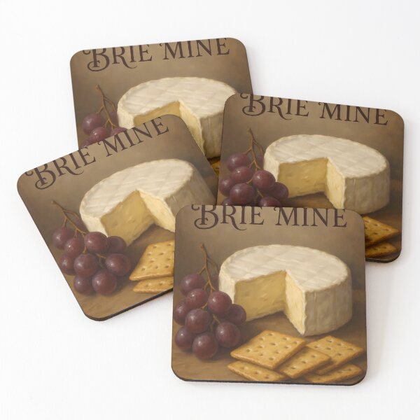 Item preview, Brie Mine Funny Cheese Pun Valentines Day Sticker Shirt Foodie Charcuterie Gift designed and sold by GiftsForge.