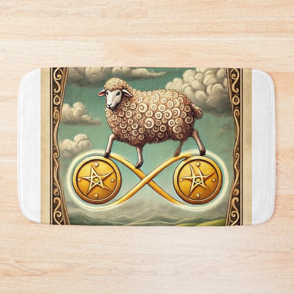 Item preview, Sheepism Tarot – Two of Pentacles designed and sold by Thpoar.