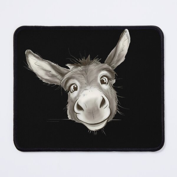 Item preview, Cute Smiling Donkey Face Artistic  designed and sold by sky11PP.